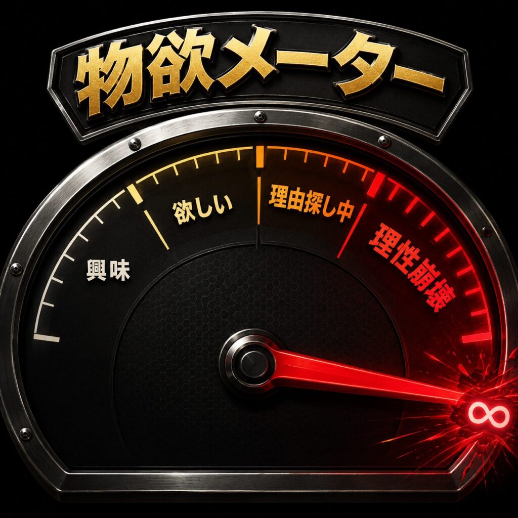 メーターが振り切れていて、感情がコントロールできないことを示している。